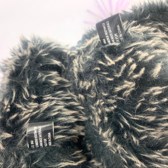 Sporto Wendy / Black Cream Puffer Lace Up Faux Fur - Picture 7 of 8